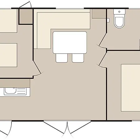 假日公园 Sunny Mobile Homes Bijela Uvala Mugeba